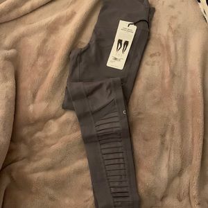 High Waist Moto Legging in Purple dusk